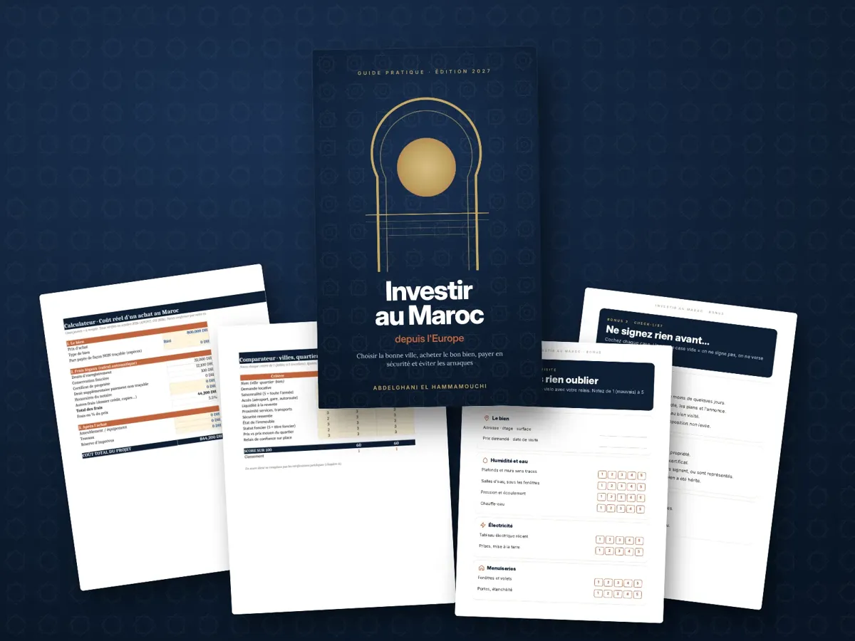 Le guide Investir au Maroc depuis l'Europe et ses 4 outils