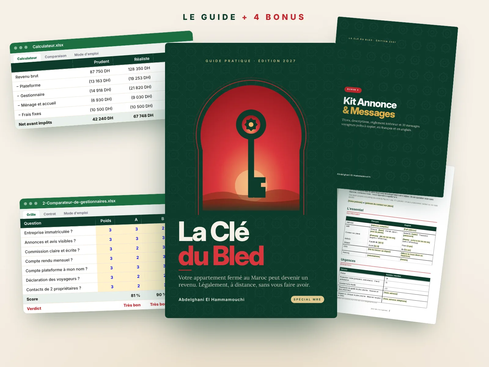 Le guide La Clé du Bled et ses 4 bonus